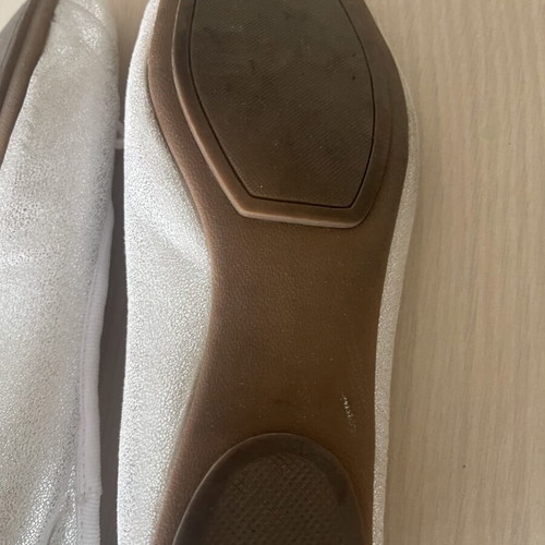 Ballerina shoes used, size 37, silver