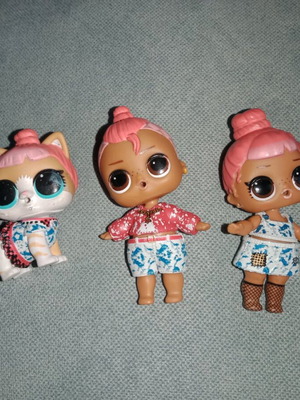 LOL Surprise Block Party dolls like new, boy, girl and cat