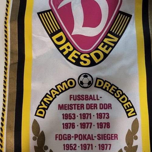 Dynamo Dresden pennant used, authentic, 1980s/90s