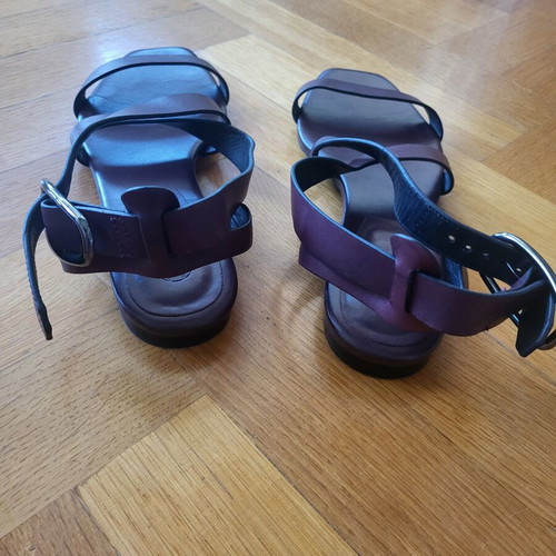 Massimo Dutti brown flat women's sandals, size 39