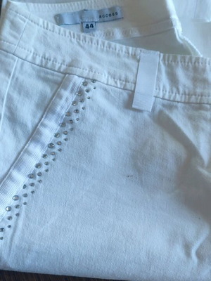 Access women's white pants like new, size S