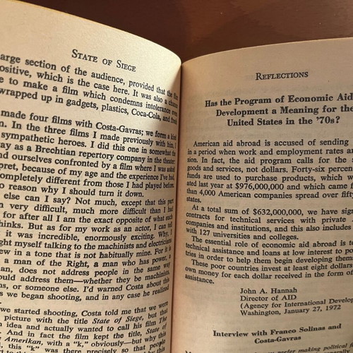 State of Siege book used, vintage political 1973