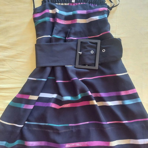 Silk summer dress Les Petites Collection like new, adjustable straps