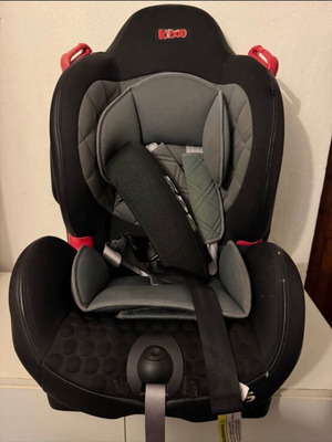 Kiddo Spider παιδικό κάθισμα αυτοκινήτου με ISOFIX σε μαύρο και γκρι