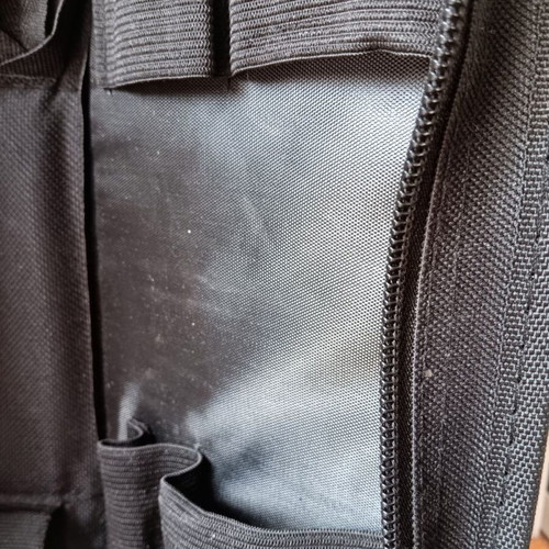Protective case used with zipper, black