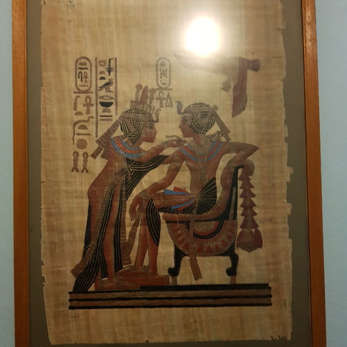 Papyrus painting used
