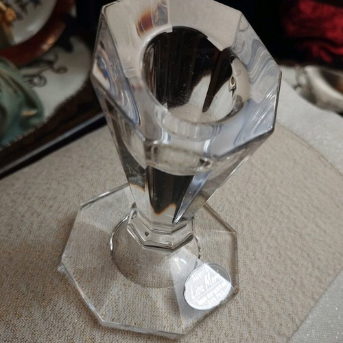 Lisa Mari 24% Crystal Candle Holder like new