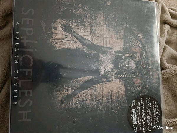  diskos viniliou 2 lp Septic flesh A fallen temple deluxe reissue first press on black vinyl 325 units worldwide