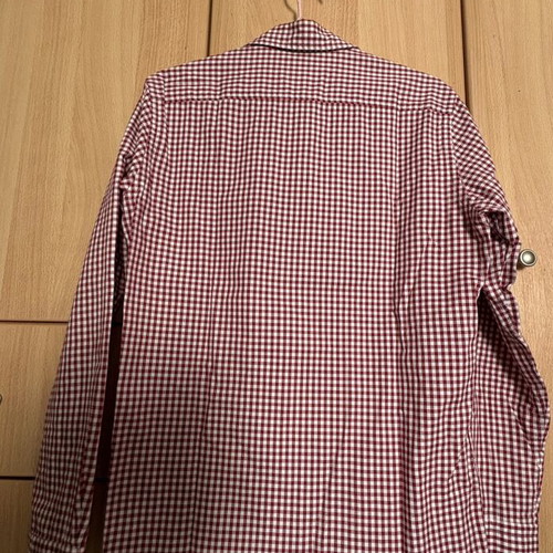 Navy & Green Cotton Shirt small, like new, red and white checkered