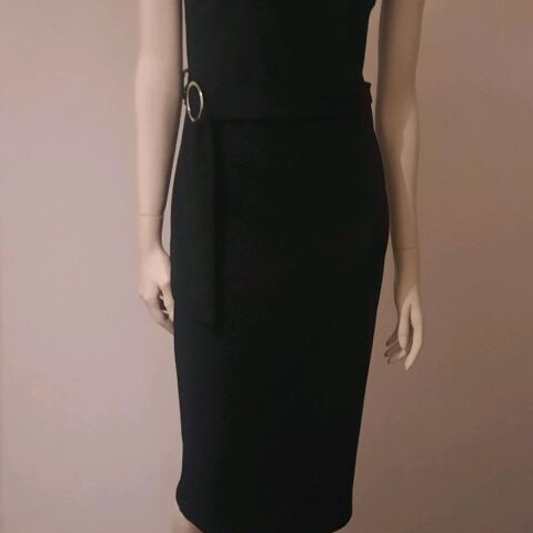 Dress black with belt new with tag, size M