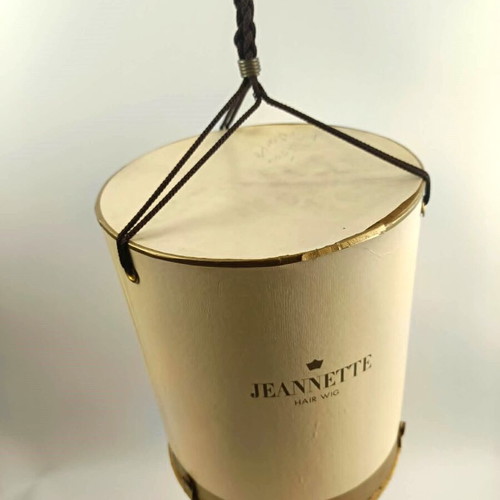 Σετ περούκας Jeannette vintage 1960s με φυσική τρίχα, αυθεντικό κουτί και φυλλάδιο μεταχειρισμένο
