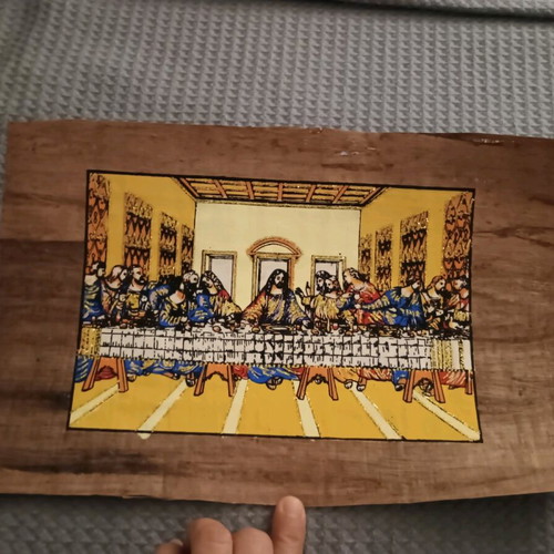 Reproduction of The Last Supper Leonardo da Vinci on new papyrus