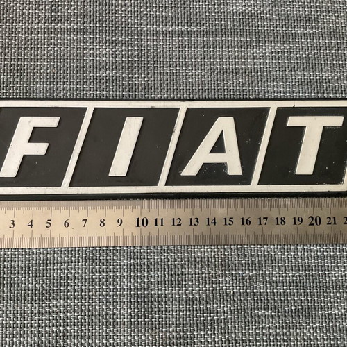 Fiat emblem used, large from old truck