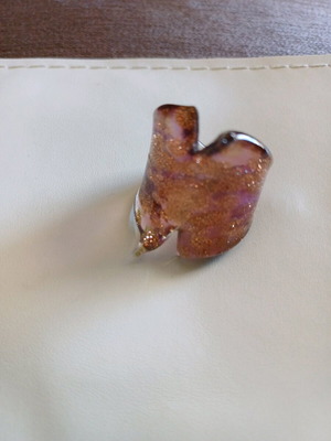 Murano ring new made of Italian glass