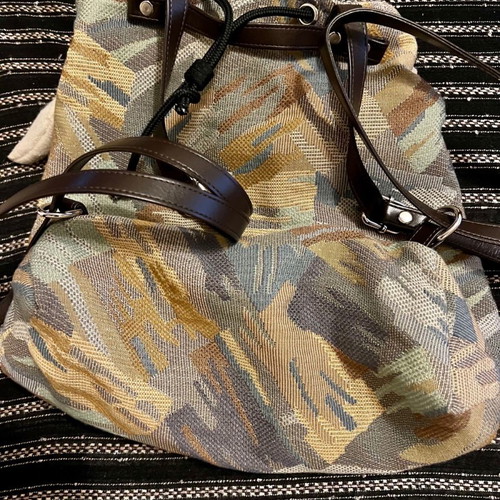 Backpack new with nice tie and fabric
