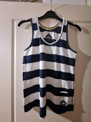 Μπλούζα Αμάνικη Superdry Like New, Μπλε Ναυτικό και Λευκό, Μέγεθος M