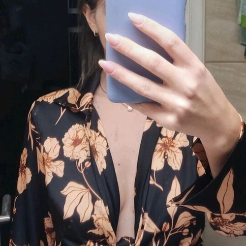 Floral crop shirt like new, black and orange