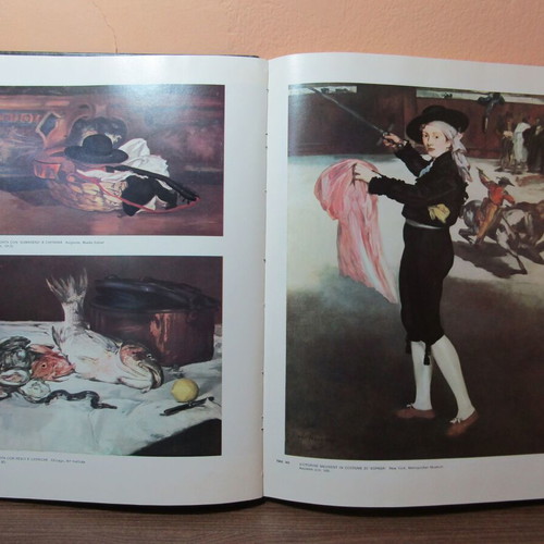 Edouard Manet vintage art book refurbished, 1967, Italian