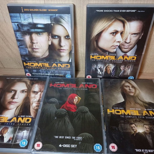 Homeland DVD 5 seasons like new with English subtitles