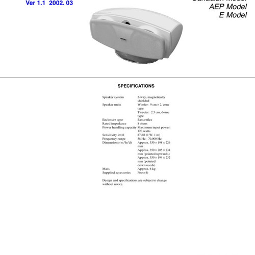 Sony center speaker used