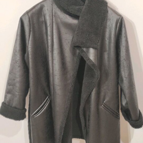 Mouton-style women's coat like new Leben Fashion