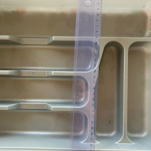 Cutlery tray 6 slots like new, gray