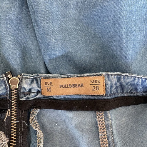Pull & Bear blue denim skirt, size M