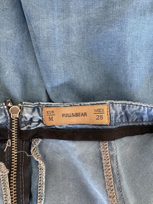 Pull & Bear blue denim skirt, size M