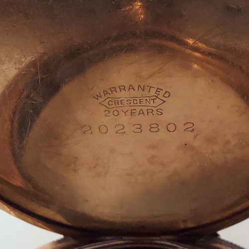 American gold-plated collectible pocket watch 1883 used