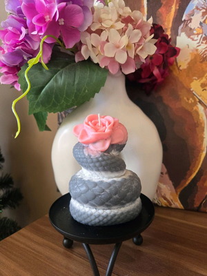 Snake candle made to order from soy wax
