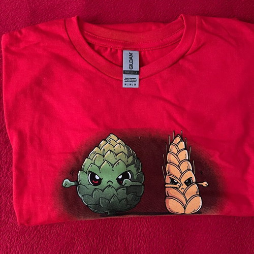 Beer fusion red t-shirt (new)