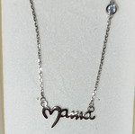 Silver mama necklace new