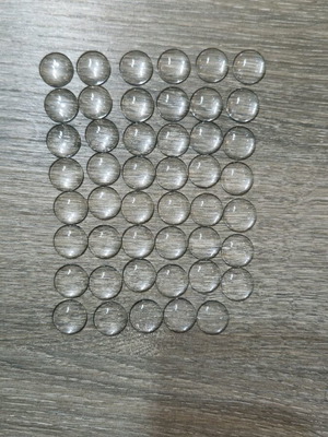 Glass cabochon new, pack of 47 pieces 1.8cm