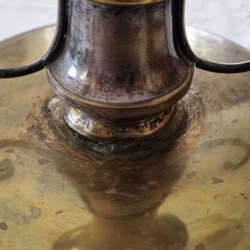 Vintage fruit bowl with glass bowl like new, 25cm diameter