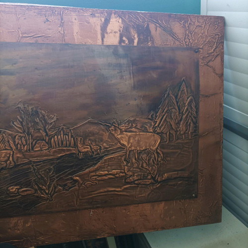 Chalcography painting used with depicted subject
