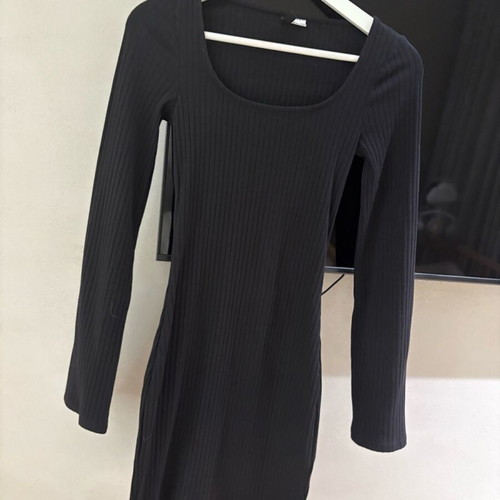 H&M Mini Rib Dress with Bell Sleeve like new, Size S