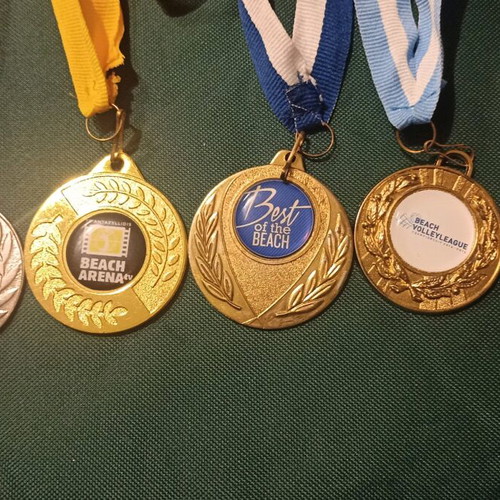 Vintage Beach Volley medals like new, rare collection of 5 pieces
