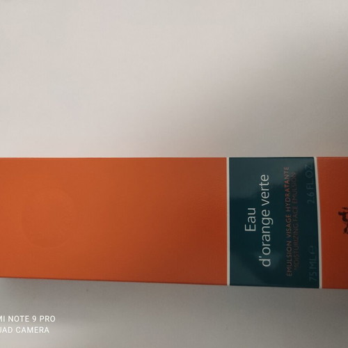 Hermes Eau D'orange Verte Moisturizing Face Emulsion new, 75ml