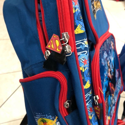 Superman Jim Lee Set of 4 Large School Backpack New