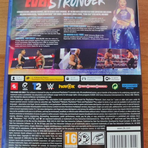 WWE 2K23 PS5 game like new
