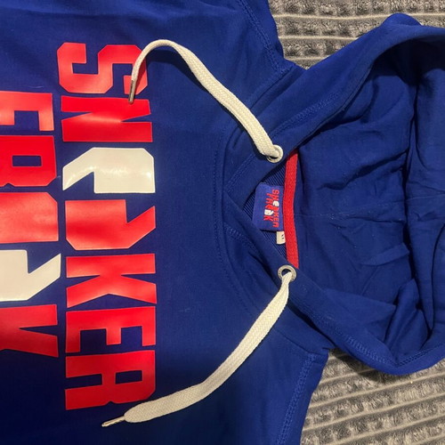Sneaker Freak sleeveless hoodie new, size XL, blue