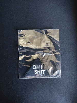 Patch Oh! Shit καινούργιο για ρούχα και υφασμάτινες επιφάνειες