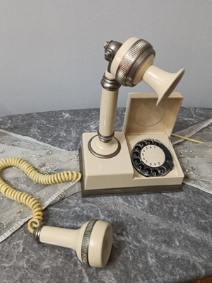 Vintage Telkom-RWT Malwa Rotary Phone used, beige, wired