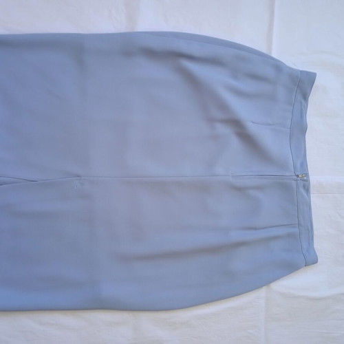 Gray-Blue suit like new with satin lapel collar and flap pockets
