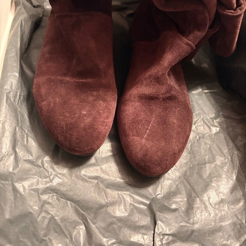 Feng Shoe brown suede boots like new, size 36