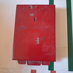 HSS metal drill bit set used, 1–8 mm with metal case