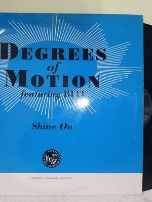 Degrees Of Motion Shine On vinyl used, 7", 45 RPM, single, 1994