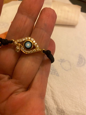 Evil Eye Bracelet Gold 18K with 16 Brilliants like new