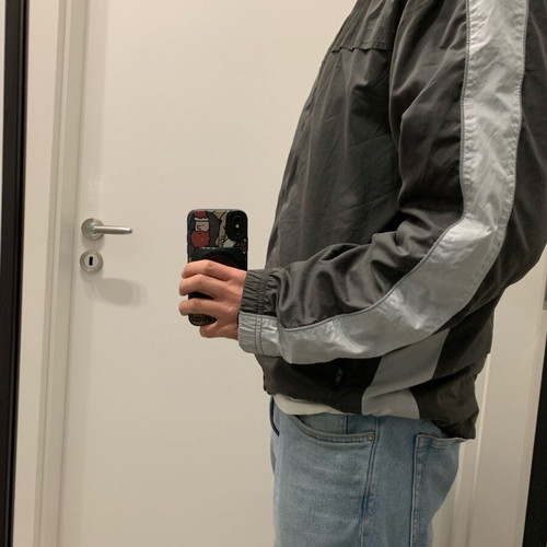 Jacket used, size Medium, gray