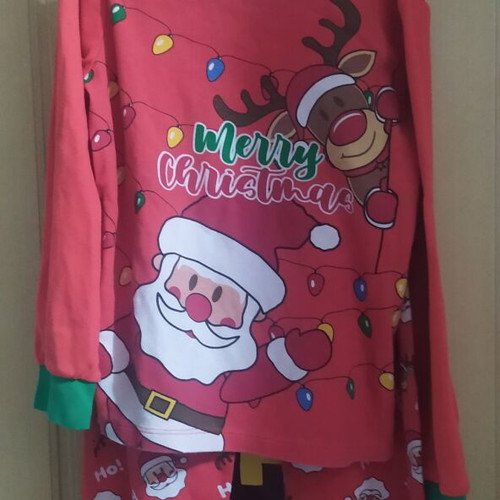 Christmas kids pajamas new set for 6-7 years old